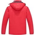 thumbnail image 2 of Tyhengta Men's Waterproof Ski Jacket Warm Winter Snow Coat Mountain Windbreaker Hooded Raincoat Red S, 2 of 6