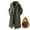 Army Green, variant on Fgnfyis Mens Winter Coats Winter Swimwear Lined Hooded Windbreaker Coat Long Sleeve Windproof Thermal Jacket for Cold Weather Outdoor Sports Jackets for Men Dark Gray XL