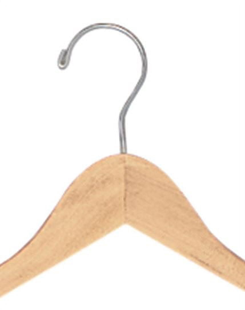 SSWBasics Natural Wood Hangers  (All Purpose 17") - Case of 50