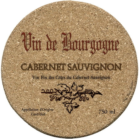 Thirstystone Cork Trivet, Cabernet Wine Label