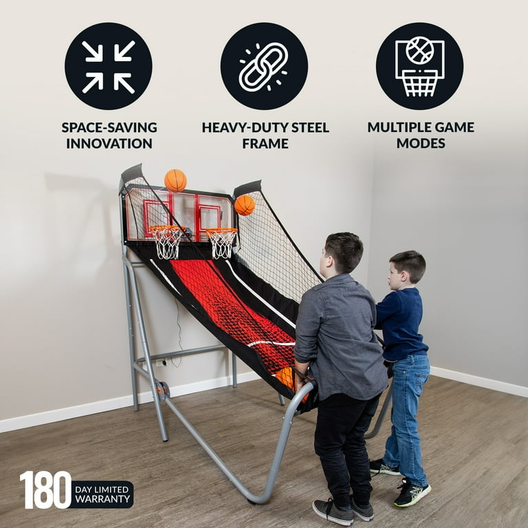 Hathaway Shot Pro Deluxe Arcade Basketball Game, foldable, 53-in W