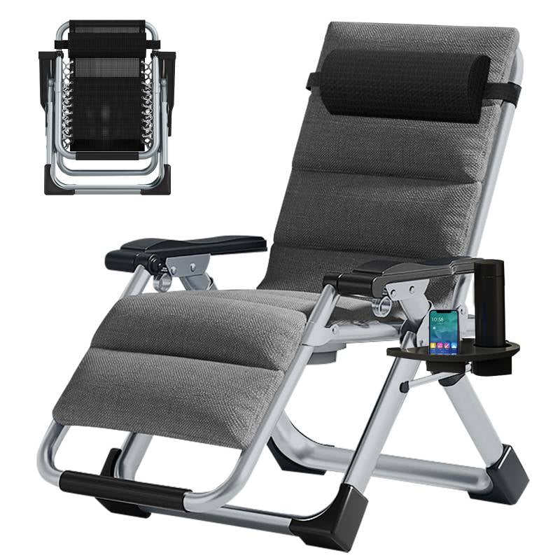 Silver chair+grey linen pad