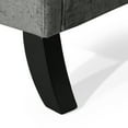 thumbnail image 3 of Noble House Wallner Fabric Oversized Pushback Recliner, Gray and Dark Brown, 3 of 8