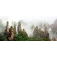 thumbnail image 2 of Zhu, Hua 24x13 White Modern Wood Framed Museum Art Print Titled - Cloud-Shrouded Zhangjiajie, 2 of 4