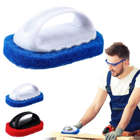 Cleaning Supplies Clearance! Household Ceramic Tile Cleaning Brush with Handle Sponge Brush for Kitchen Multifunctional Brush for Bathtub Bathroom and Stove 1 Brush