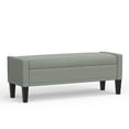 thumbnail image 4 of 52" Upholstered Storage Bench With Truncated Arms in Beige, 4 of 7
