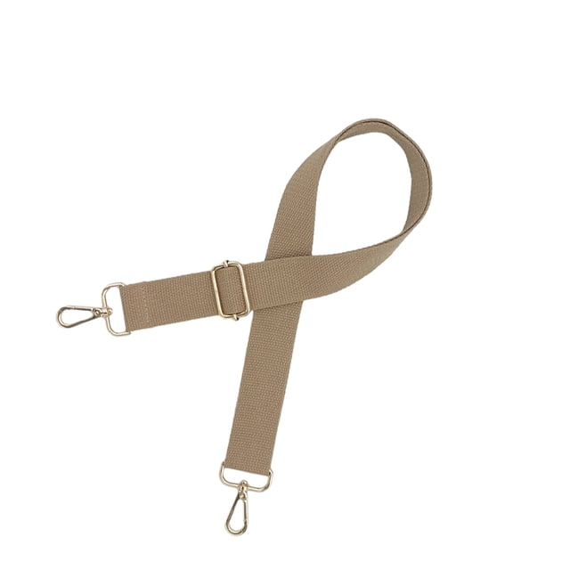 Sonducket Bolso de hombro de algodón con correa para niñas, bolso informal de diseño Simple, banda ajustable con hebillas, reparación de Viajes, Equipaje y Accesorios Varios Caqui