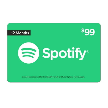 Spotify $99 12 Month eGift Card [Email Delivery]