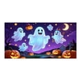 thumbnail image 2 of Halloween Garage Door Decorations 95 Inch Large Spooky Cute Ghost Pumpkin Backdrop, Outdoor Halloween Decor for Yard Porch Party, 1 Pack, 2 of 7