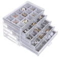 thumbnail image 3 of Caja de exhibición organizador de acrílico Zulema con 5 cajones Gris, 3 of 8