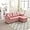 Pink, variant on BISHE L-Shaped Sectional Sleeper Sofa, Modular 4-Seater Couch with Pull-Out Bed, Convertible Reversible Chaise Lounge, Storage Seat & 2 Pillows for Living Room, Emerald