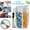 Gray, variant on 7 Grids Large Capacity Pill Container Storage Tablet Vitamins Medicine Fish Oils Portable Travel Holder Medication Dispenser Box