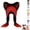 Red, variant on Plush Animal Hat Furry Cat Ears Headwear Hood Winter Warm Cap Halloween Party Costume Accessories Red