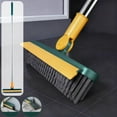 thumbnail image 1 of Cepillo para suelos de baldosas | Limpiador de juntas con cerdas rígidas en forma de V y cabezal desmontable giratorio de 180° | Mango metálico resistente a la corrosión | Limpiador y escurridor de, 1 of 6