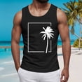 thumbnail image 2 of XZNPDUCQ Men's Tank Tops Quick Dry Workout Swim Beach Shirts Sleeveless Shirts for Bodybuilding Gym Fitness Training XXL,Black, 2 of 5