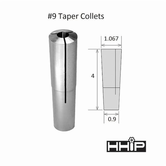Hhip 5/16" Brown & Sharpe No 9 Taper Round Collet 3900-0992