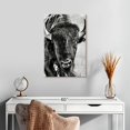 thumbnail image 2 of Elephant Stock Buffalo Portrait Wall Art - Vertical Canvas Wall Art - Living Room Wall Decor - Animal Canvas - White And Gray Decor By Phburchett - 16" x 24", 2 of 4