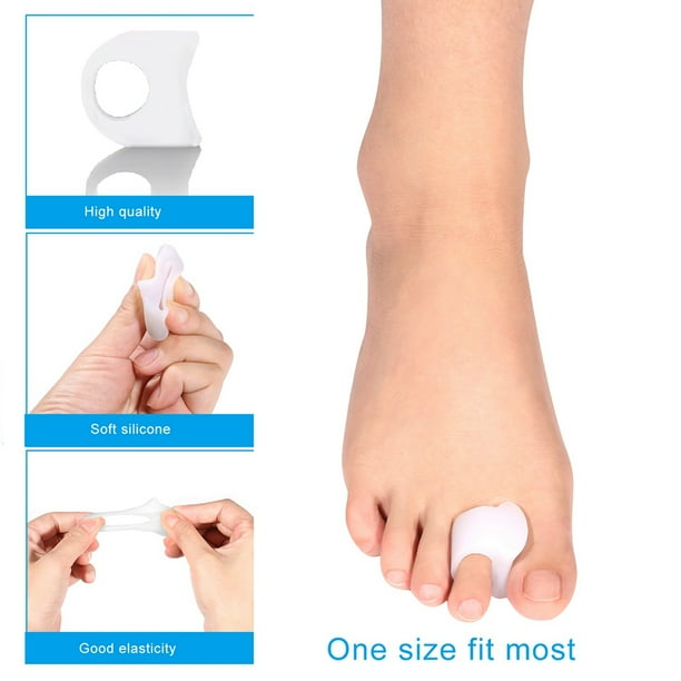 Tebru Bunion Corrector, Silicone Gel Bunion Toe Corrector Orthotics Straightener Separator Pain