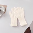 thumbnail image 2 of snilers Gloves for Kids Fashion Solid Warm Winter Gloves Outdoor Cold Weather Soft Comfortable Knitted Mittens Size 3-8 Years Free Size, 2 of 4