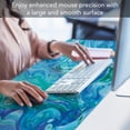 thumbnail image 5 of CounterArt "Blue Fluidity" Large Desk Mat Mouse Pad 32" x 16", 5 of 6