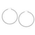 thumbnail image 1 of 14k White Gold Twisted Hoop Earrings, Diameter 25 mm, 1 of 1