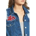 thumbnail image 4 of TINSEL Squad Ripped Denim Jacket Small, 4 of 4