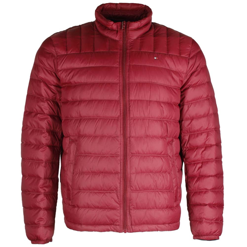 tommy hilfiger red padded jacket