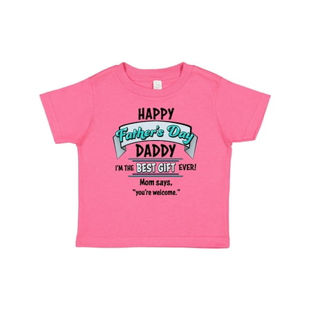 

Inktastic Happy Father s Day- Best Gift Ever Gift Baby Boy or Baby Girl T-Shirt