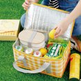 thumbnail image 2 of Large Capacity Picnic Bag with Handle - Waterproof and Convenient Food & Fruit Container for Camping and Outdoor Supplies, 2 of 8