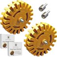 thumbnail image 1 of HAHDAXIA Car Decal and Sticker Remover with Drill Adapter Tool Kit (2 Pack) | Adhesive Decal Remover Eraser Wheel - Eraser Wheel Decal Remover/Decal Eraser Wheel | Adhesive Remover, 1 of 3