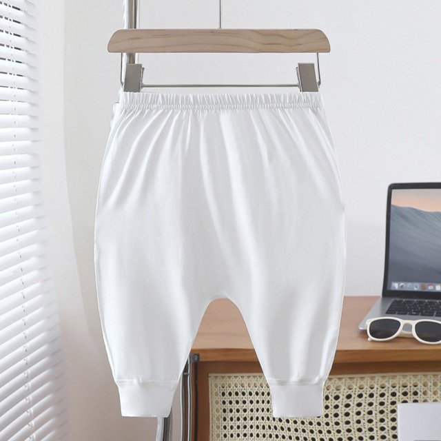 RXIRUCGD Pantalons Longs Décontractés à Rayures pour Enfants (Blanc, Taille : 2 Ans)