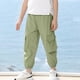 thumbnail image 2 of Odeerbi 3-16 Años Niños Cargo Pantalones Deportivos Jogger Pantalones Primavera Verano Color Sólido Casual Pantalones de Trabajo Con Bolsillos, 2 of 7