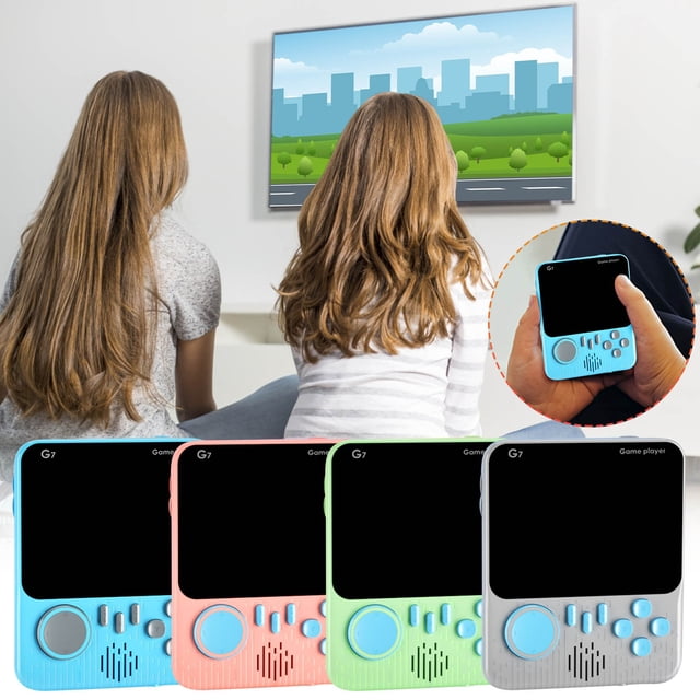 Xihbxyly Productos Fabricados Únicamente En Ee. Uu. Máquina de Juegos Portátil de Pantalla Grande 3,5 Pulgadas, 666 En 1, Computadora Portátil, Juguete Clásico Nostálgico para Niños, Máquina de Juego