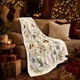 thumbnail image 3 of Wildflower Meadow Scene Bumblebees Floral Botanical, Cozy Friendship Quote Scene, Warm Flannel Blanket for Living Room and Reading Nook, Art Lovers Friendship Gift, Artistic Home Decor, 3 of 9