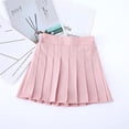 thumbnail image 2 of ranrann Kids Girls School Uniform Skirts Elastic Waist Pleated Mini A-line Skirts Tennis Casual Short Skirt Pink 150/XXL, 2 of 4