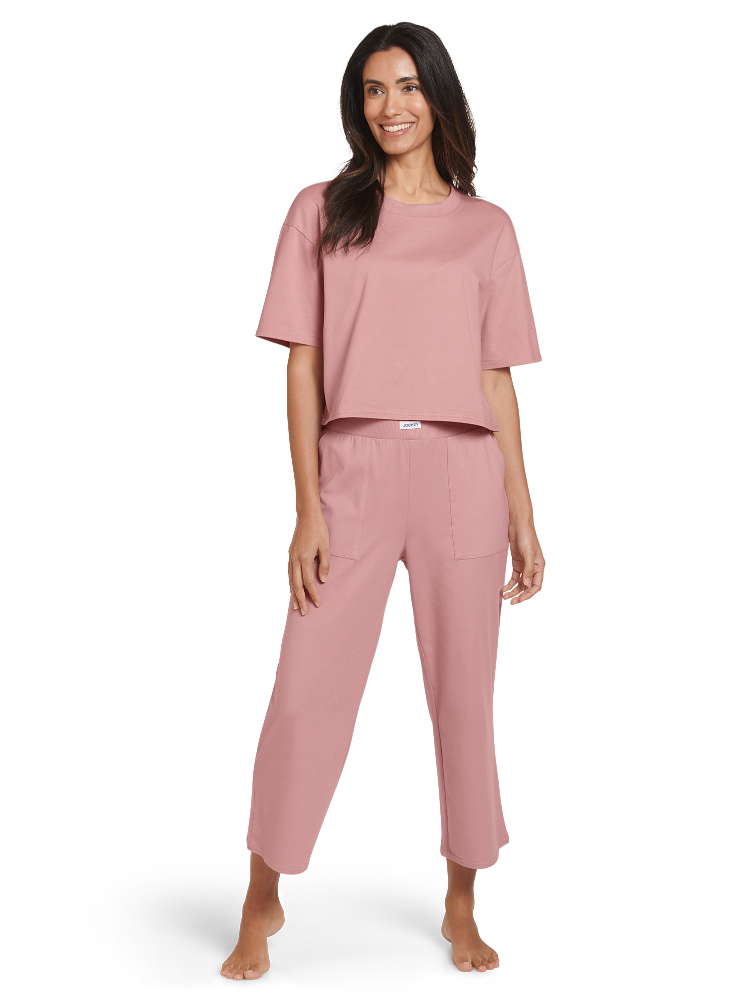 Jockey Essentials Women's Cotton Stretch Cropped Sleep Pants, Sizes S-3X