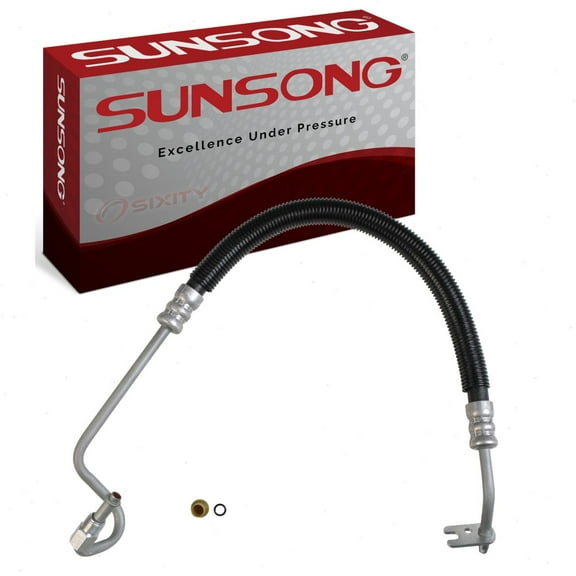 Sunsong Power Steering Pressure Line Hose compatible with Chevrolet Tahoe 2007-2014