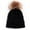 Black, variant on Penkiiy Baby Hats Baby Winter Hat Baby Toddler Kids Boy Girl Pure Color Children's Knitted Hat Pure Color Wool Ball Children's Warm Cap Black Hat for One Size