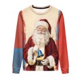 thumbnail image 6 of YUGYXL Womens Christmas Sweatshirts Loose Fit Christmas Patterns Long Sleeve Pullover Casual Holiday Merry Xmas Sweatshirt A Multicolor XL, 6 of 9