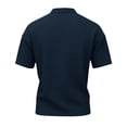 thumbnail image 6 of Dresfit Henley Shirts for Man Knitted Short Sleeve Waffle Shirt Summer 2026 Big and Tall Workout Tees Oversized Basic Lightweight T Shirts Navy M, 6 of 8