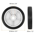 thumbnail image 2 of Unique Bargains 6.3' Universal Air Compressor Wheel with 0.8' Dia. Hole, 2 of 5