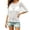 White, variant on UDAUDU Sheer Beach Cover Ups for Women Crochet See Through Crop Tops Knit Tops Crochet Spring Summer Hollow Out Tee White M