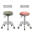 thumbnail image 6 of Lsque Cute Cat Round Bar chair cushion covers Velvet Fabric Premium Comfort Protects from Scratches and Stains for 14-17 Inch Chair- 13 inch, 6 of 7