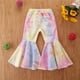 thumbnail image 5 of Pantalones Para Niños Primavera Otoño Niñas Casual Todo-Fósforo Jeans Pantalones Acampanados Pantalones Rosa Odeerbi  LM103-10055, 5 of 9