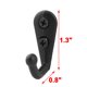 thumbnail image 4 of Metálica Puerta De Pared De Toallas Montado Bufanda Gorra Bolsa De Ropa Gancho 12Pcs Percha Negro Unique Bargains ganchos para toallas de baño, 4 of 4