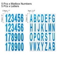 thumbnail image 2 of Uxcell 10 Sheets Mailbox Numbers and Letters for Indoor and Outdoor Decal, Blue in White, 2 of 5