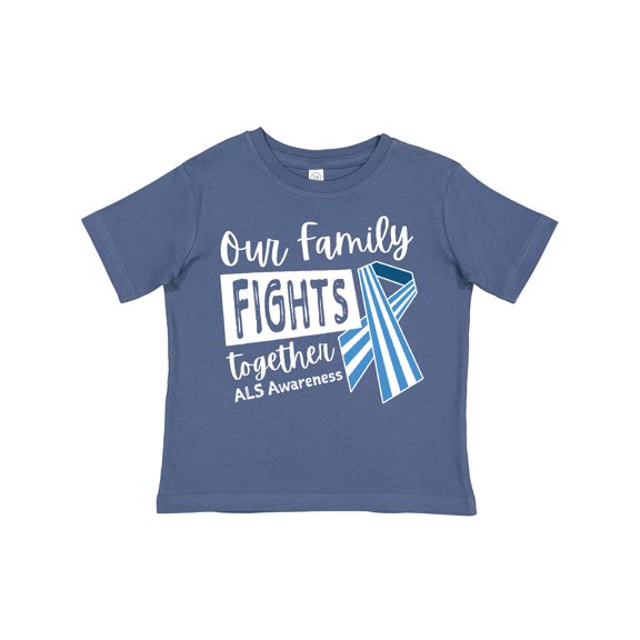 Inktastic Our Family Fights Together Als Awareness Boys or Girls Toddler T-Shirt