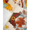 thumbnail image 5 of Gnomes Pumpkin Curtains Valance for Bedroom, Yellow Maple Leaves Mushroom Curtains & Drapes Thanksgiving Fall Rod Pocket Seasonal Autumn Valance for Kitchen Window Curtains Over Sink 54x18in,1 Panel, 5 of 6
