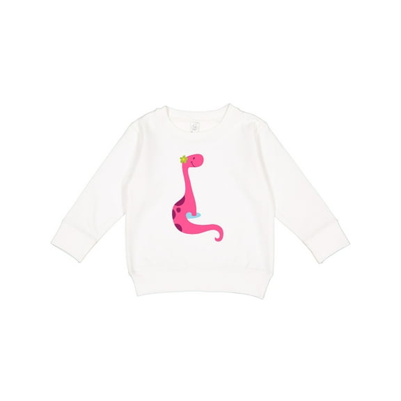 Inktastic Cute Pink Dinosaur Toddler Sweatshirt