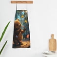 thumbnail image 3 of Goofa Bib Apron, Unisex Aprons Adjustable Waterdrop Resistant Cooking Kitchen Apron for Chef, Cute Butterfly Bear Pattern Apron Bulk, 3 of 5